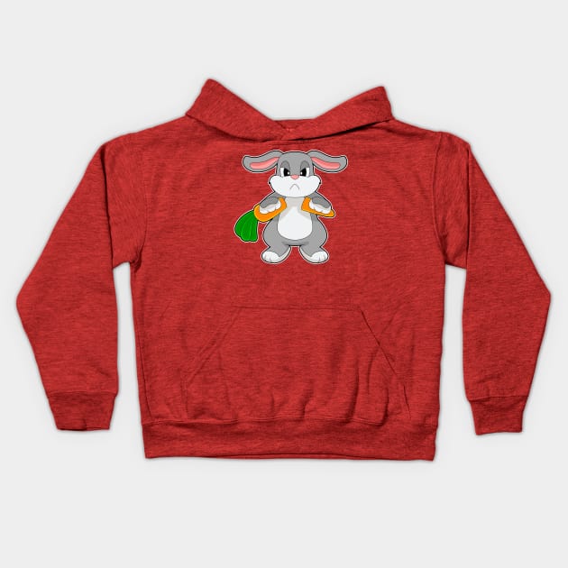 Rabbit Carrot Kids Hoodie by Markus Schnabel